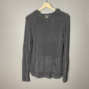Barefoot Dreams Cozychic Sweater Hoodie Top Sweatshirt Gray Women's Medium